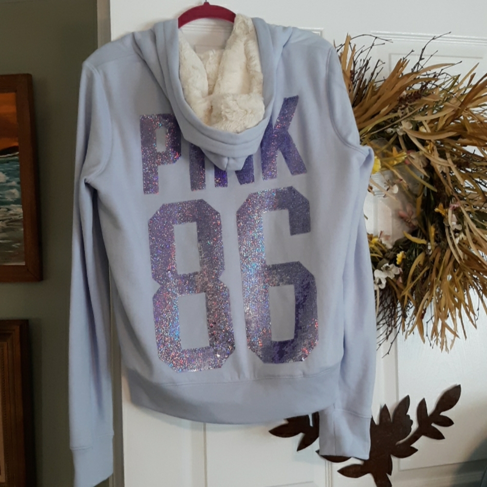 Victoria's Secret faux fur hoodie jacket